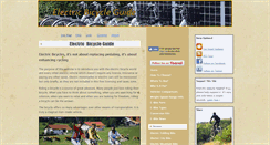 Desktop Screenshot of electric-bicycle-guide.com